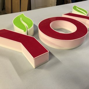 3D Profilbuchstaben als Leuchtreklame