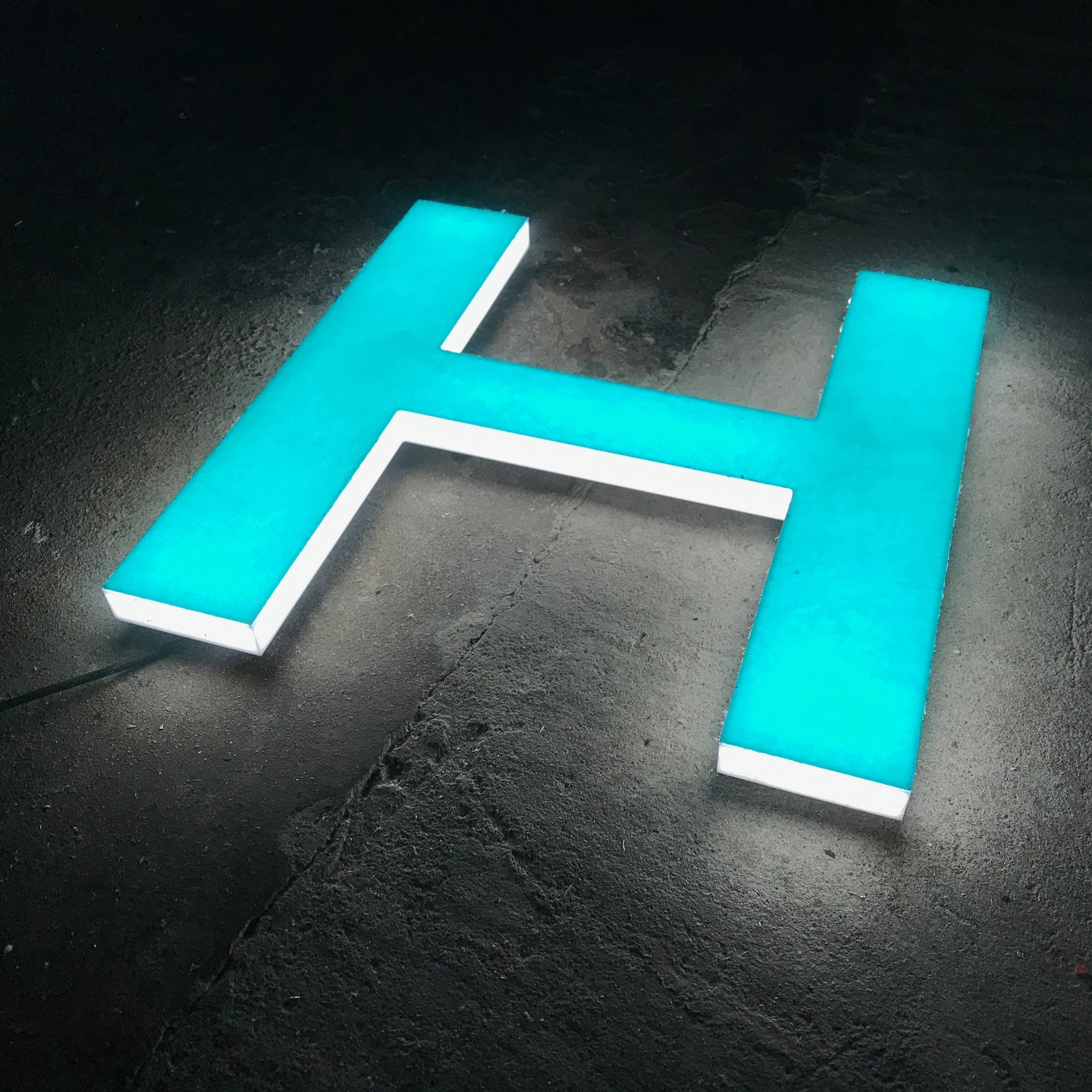 Led letters HOSPITAL Bonaire